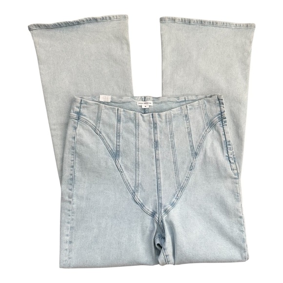 Good American Women's Light Wash Panel Front Boot Cut Jean in Indigo Sz: 16 - Picture 2 of 10